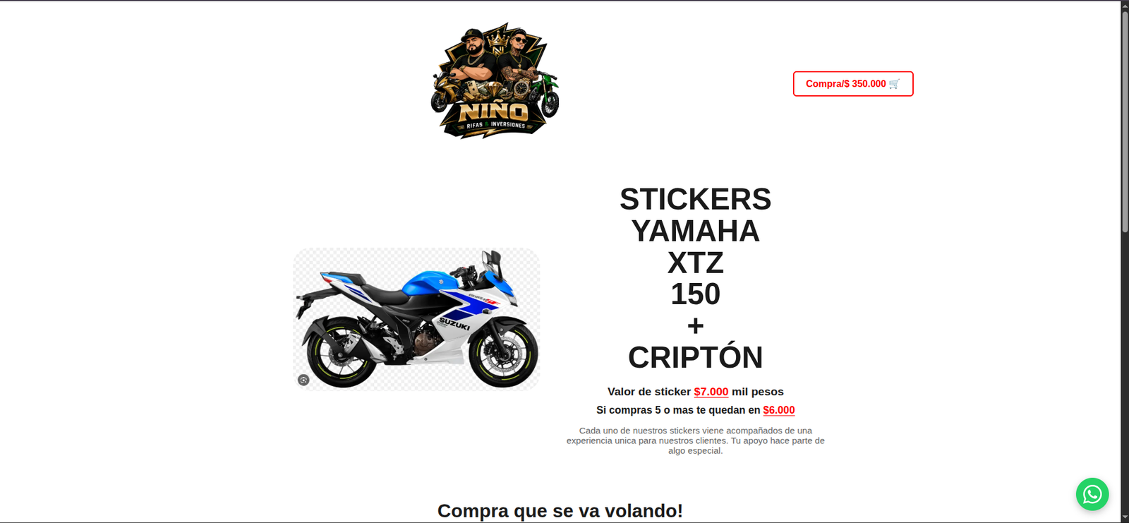 Proyecto Niño Rifas